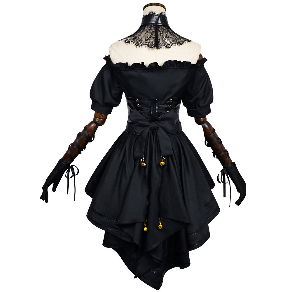 Grok Ani Mädchen schwarz Kleid Cosplay Kostüm