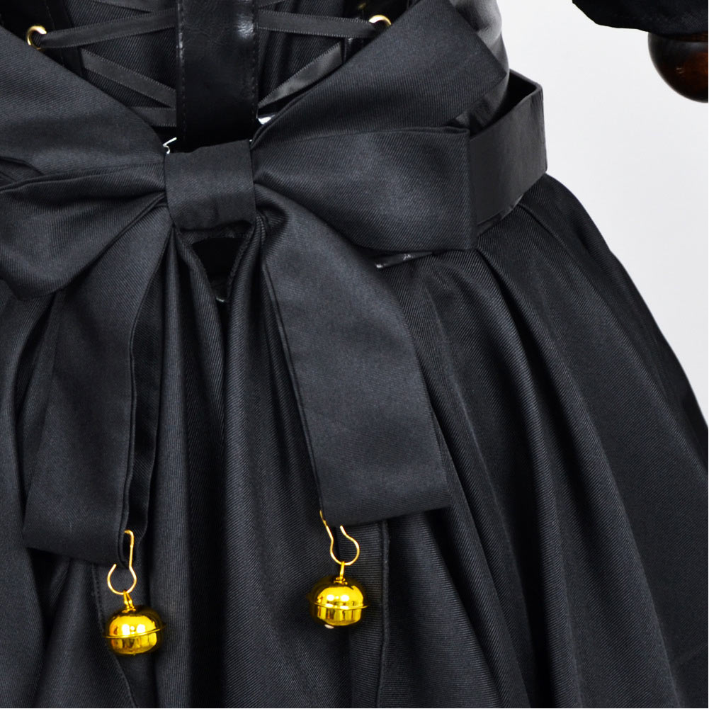 Grok Ani Mädchen schwarz Kleid Cosplay Kostüm