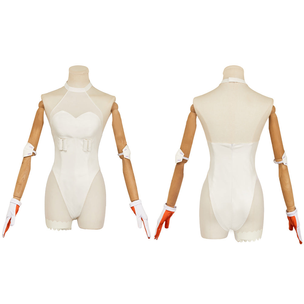 Gunsmith Bitch weiß Outfits New Panty & Stocking with Garterbelt(2025) Gunsmith Cosplay Kostüm