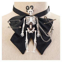 Halloween Karneval Kostüm Zubehör Gothic Dark Skull Collar Punk