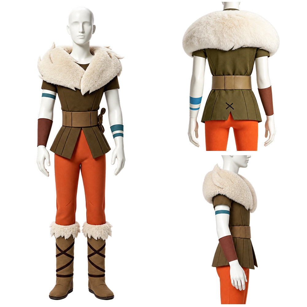 Hampton Squib braun Kostüm Set Golden Axe Hampton Squib Cosplay Outfit