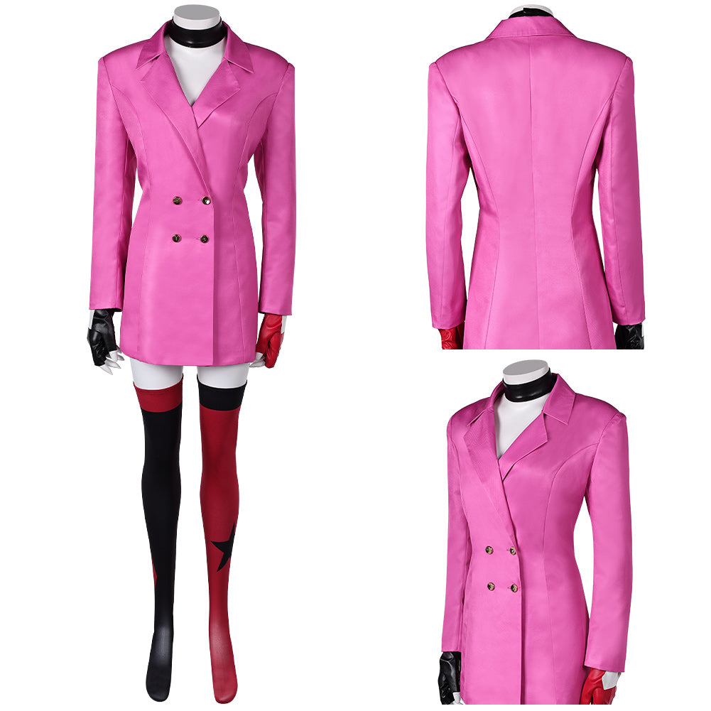 Harley Quinn 5 rosa Kostüm Set Cosplay Outfits