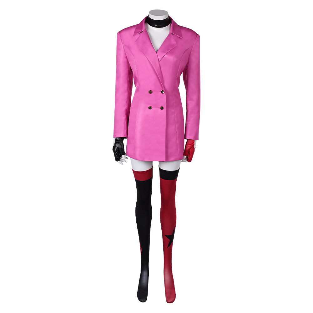 Harley Quinn 5 rosa Kostüm Set Cosplay Outfits