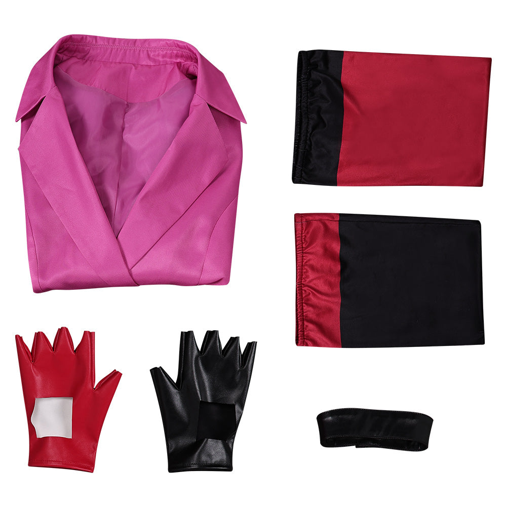 Harley Quinn 5 rosa Kostüm Set Cosplay Outfits