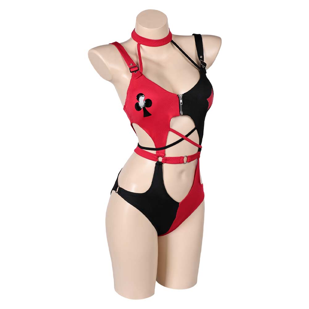 Harley Quinn Sommer Bademode einteiliger Badeanzug Sexy Kostüm