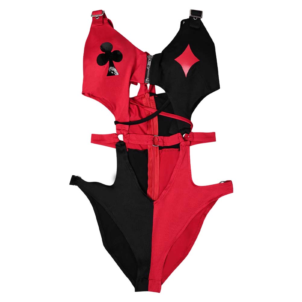 Harley Quinn Sommer Bademode einteiliger Badeanzug Sexy Kostüm