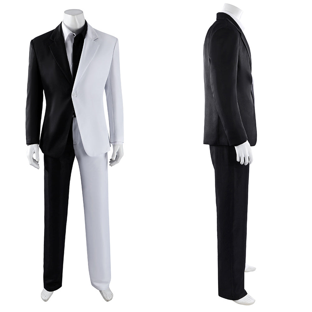 Harvey Dent  weiß schwarz Kostüm Set Absolute Two-Face Harvey Dent Cosplay Outfit