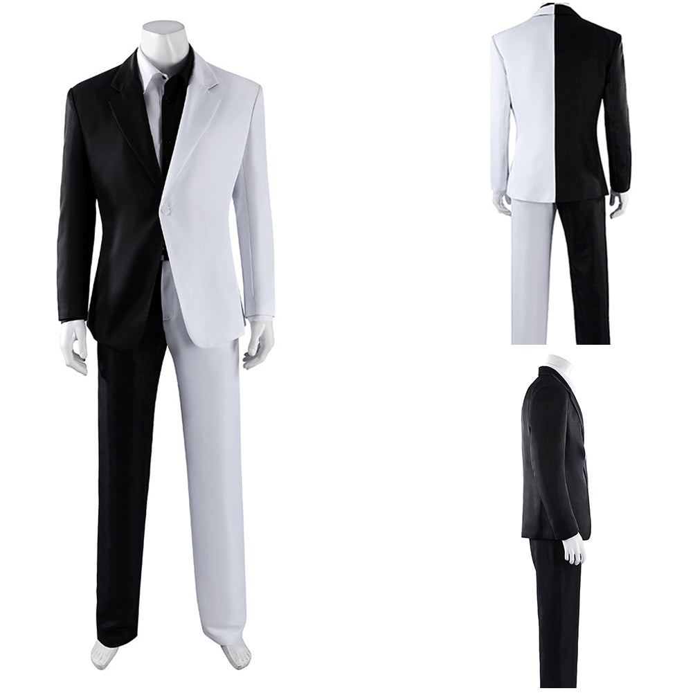 Harvey Dent  weiß schwarz Kostüm Set Absolute Two-Face Harvey Dent Cosplay Outfit