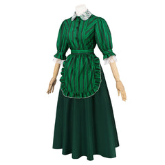 Haunted Mansion Maid grün Dienstmädchen Kleid Cosplay Kostüm