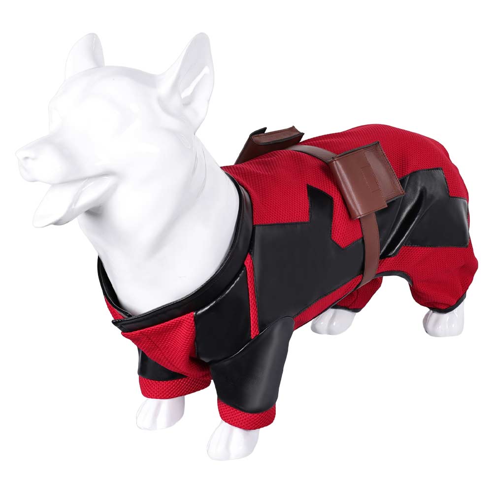 Haustier Deadpool Hunde Kleidung rot Kostüm Outfit