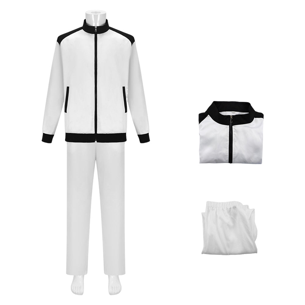 Haymitch Abernathy weiß Kostüm Set The Hunger Games: Sunrise on the Reaping Haymitch Abernathy Cosplay Outfit