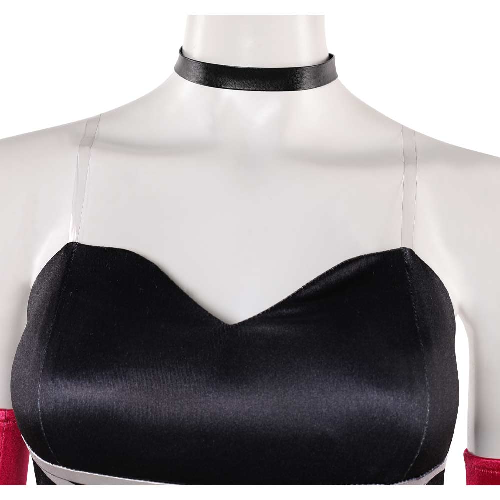 Hazbin Hotel 2025 Angel Dust schwarz Kleid Anthony Cosplay Kostüm	