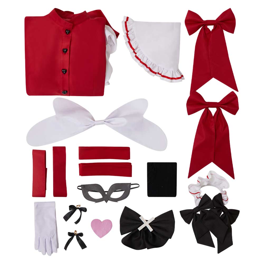 Hazbin Hotel 2025 Carmilla Carmine Dienstmädchen Outfits Hellaverse Carmilla Cosplay Kostüm