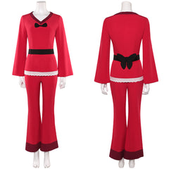 Hazbin Hotel 2025 Charlotte Morningstar rot Kostüm Set Charlie Cosplay Outfits