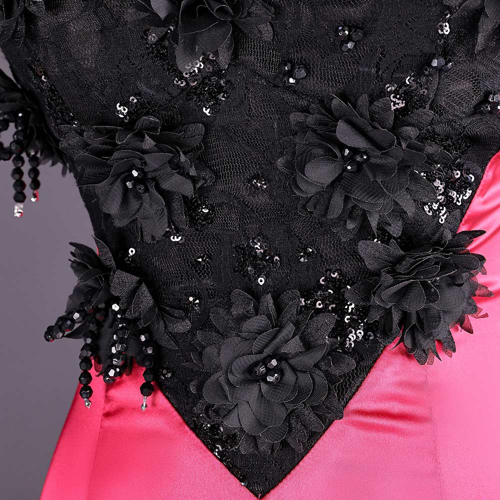 Hazbin Hotel Angel Dust Damen Rosa Kleid Cosplay Kostüm