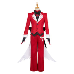 Hellaverse Alastor rot Kostüm Set Hazbin Hotel 2025 Alastor Cosplay Outfits