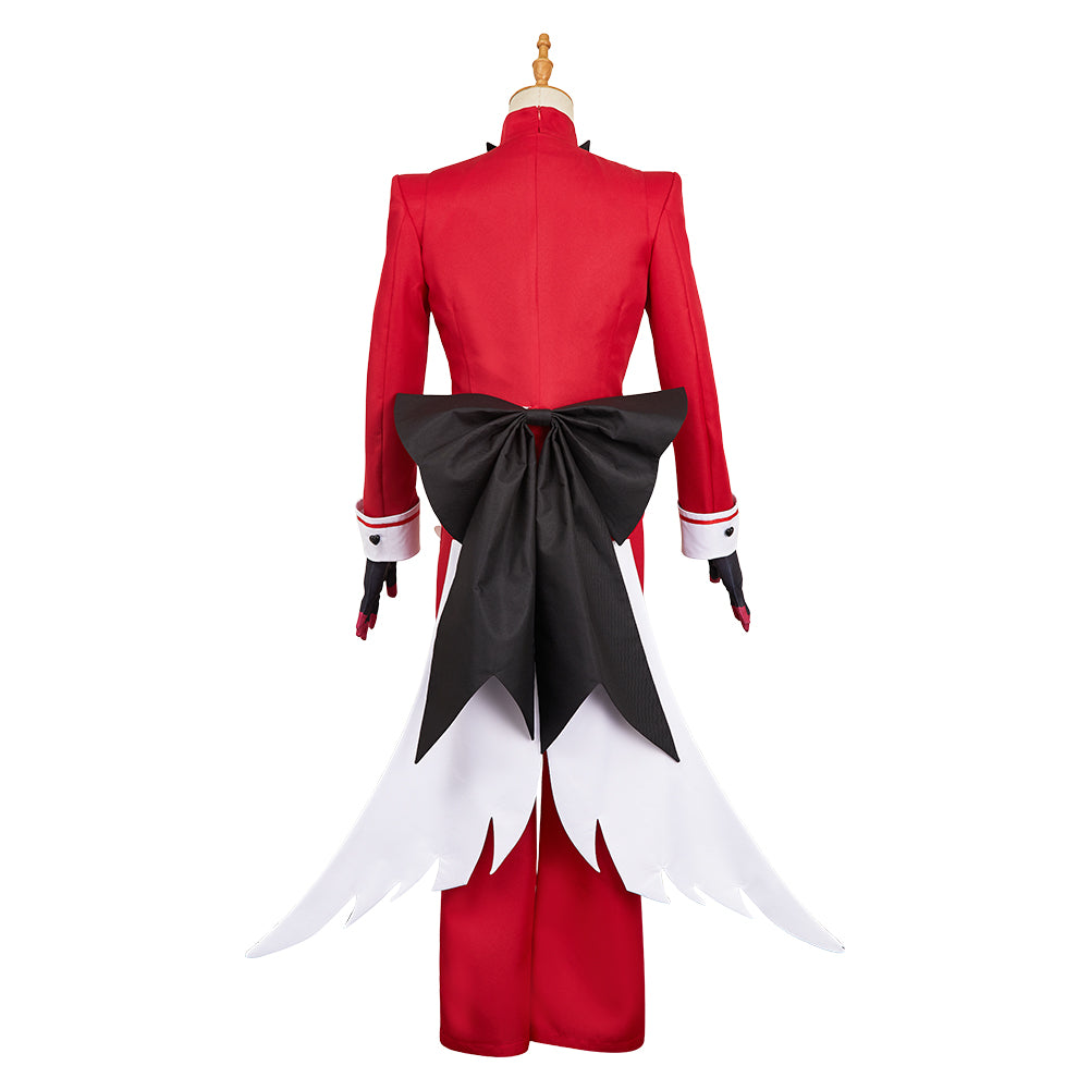 Hellaverse Alastor rot Kostüm Set Hazbin Hotel 2025 Alastor Cosplay Outfits