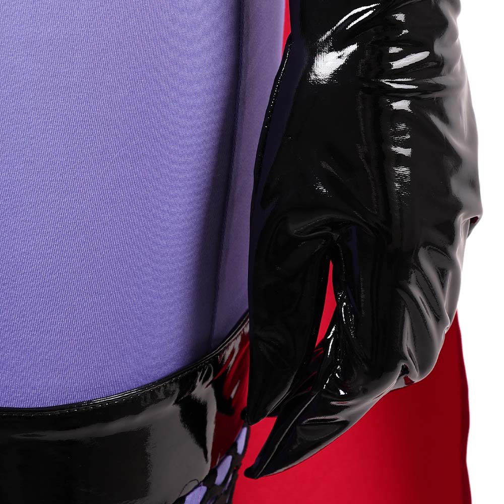 Hellaverse Valentino lila Outfit Hazbin Hotel 2025 Valentino Cosplay Kostüm