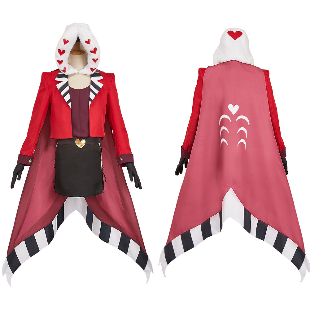 Hellaverse Valentino rot Kostüm Set Hazbin Hotel 2 Valentino Cosplay Outfits