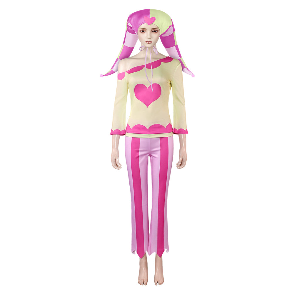 Helluva Boss Fizzarolli rosa Kostüm Cosplay Outfits  