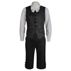 Herren Englischer Herrenanzug Set Cosplay Kostüm Outfits Halloween Karneval Anzug Barock Stil