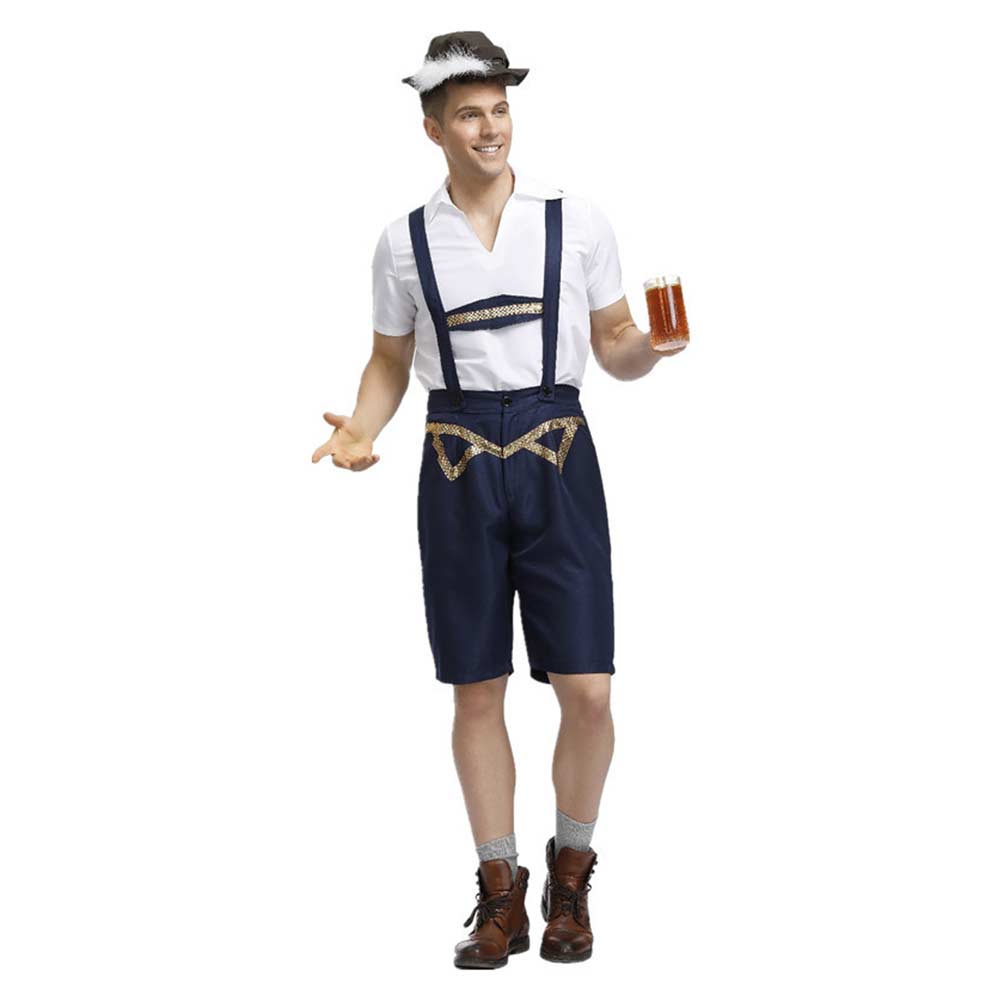 Herren Münchener Bierfest Deutsch Bayerisches Kostüm Cosplay Kostüm Outfits Halloween Faschingskostüm