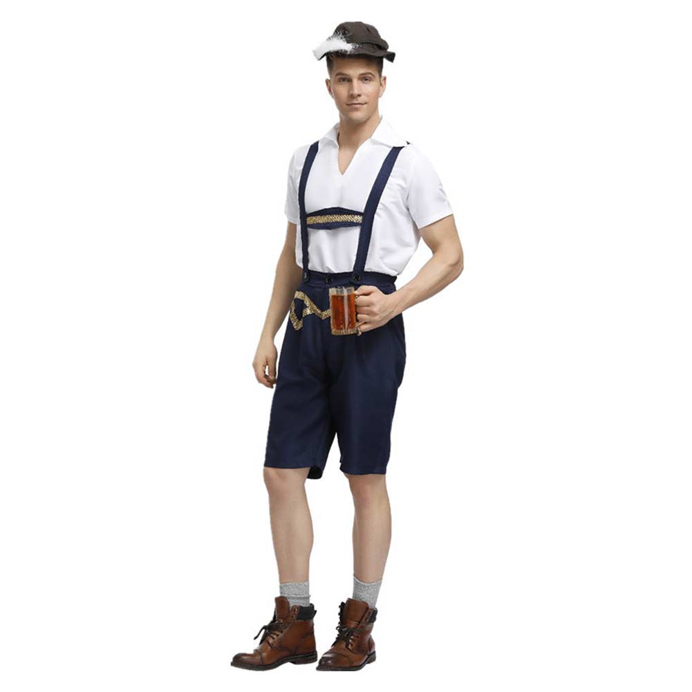 Herren Münchener Bierfest Deutsch Bayerisches Kostüm Cosplay Kostüm Outfits Halloween Faschingskostüm