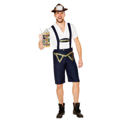 Herren Münchener Bierfest Deutsch Bayerisches Kostüm Cosplay Kostüm Outfits Halloween Faschingskostüm