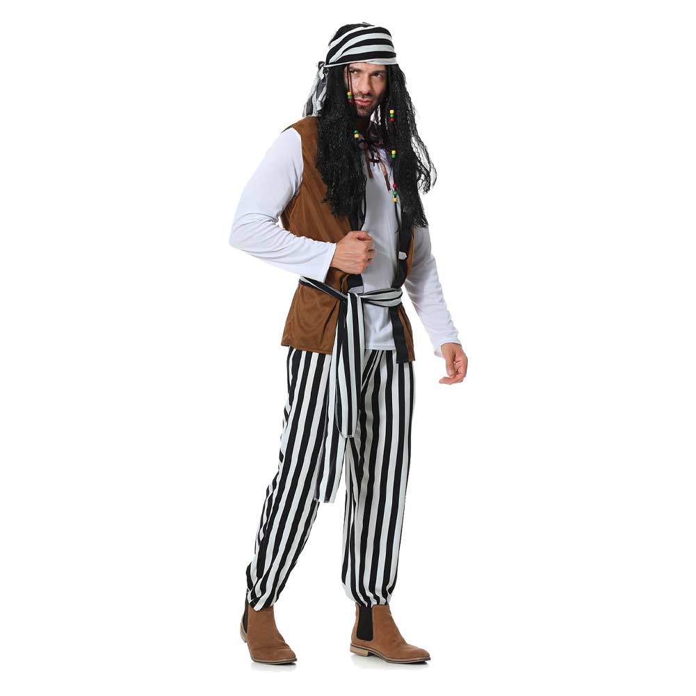 Herren piraten Cosplay Kostüm Outfits Halloween Karneval Anzug