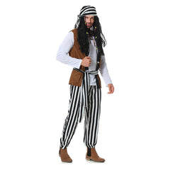 Herren piraten Cosplay Kostüm Outfits Halloween Karneval Anzug