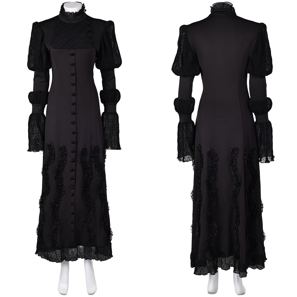 Hexe Elphaba schwarz Kleid Wicked 2024 Elphaba Cosplay Kostüm