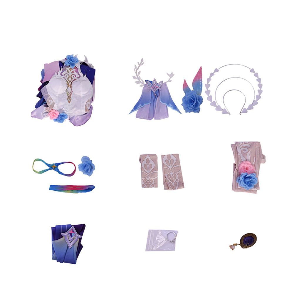 Honkai: Star Rail Cyrene Cosplay Kostüm Set Halloween Karneval Outfits	