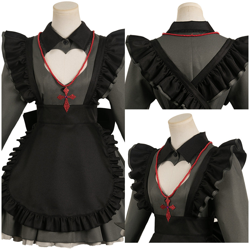 Hoshino Ruby schwarz Dienstmädchen Oshi No Ko Cosplay Halloween Karneval Outfits