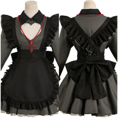 Hoshino Ruby schwarz Dienstmädchen Oshi No Ko Cosplay Halloween Karneval Outfits