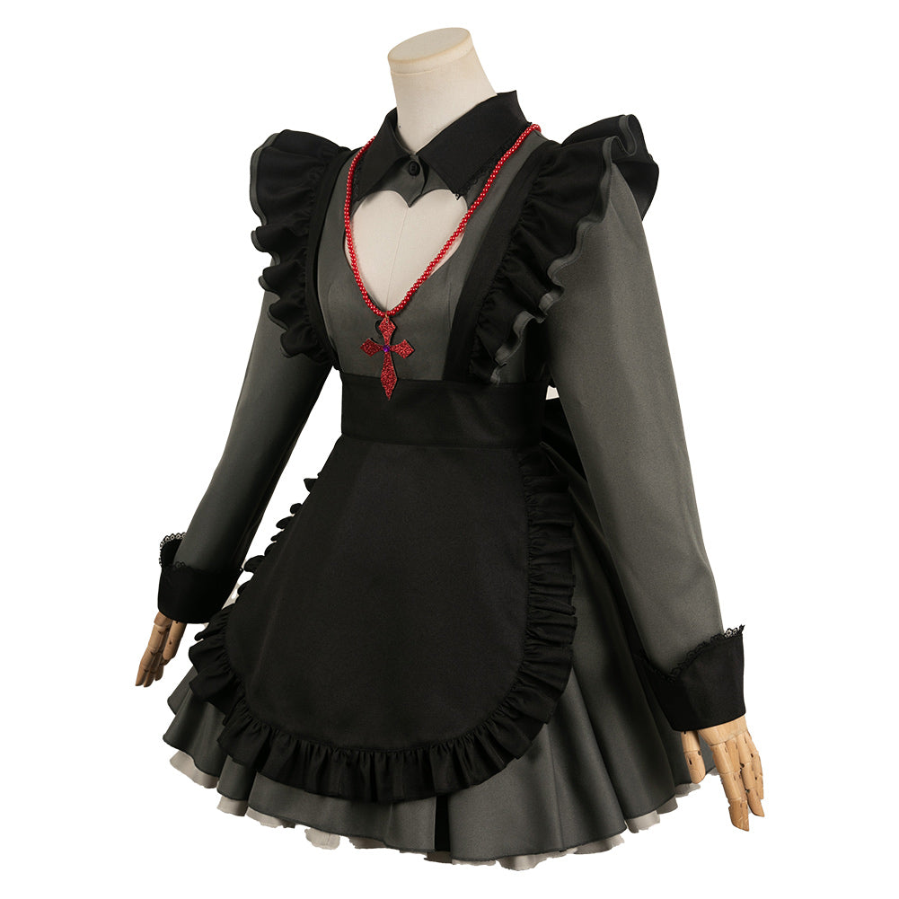 Hoshino Ruby schwarz Dienstmädchen Oshi No Ko Cosplay Halloween Karneval Outfits