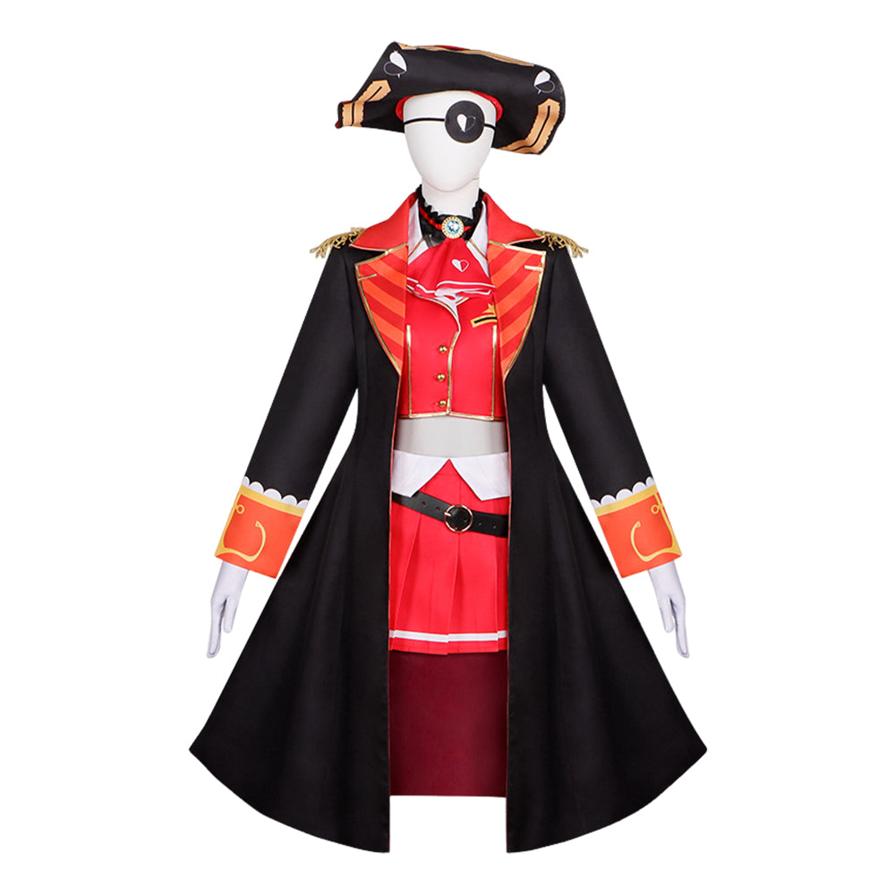 Houshou Marine rot Kostüm Set hololive Houshou Marine Cosplay Outfit