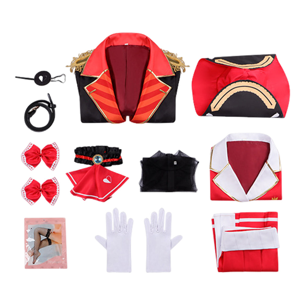 Houshou Marine rot Kostüm Set hololive Houshou Marine Cosplay Outfit
