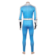 Human Torch Weiß Blau Kostüm The Fantastic Four: First Steps (2025) Johnny Storm blau Jumpsuit