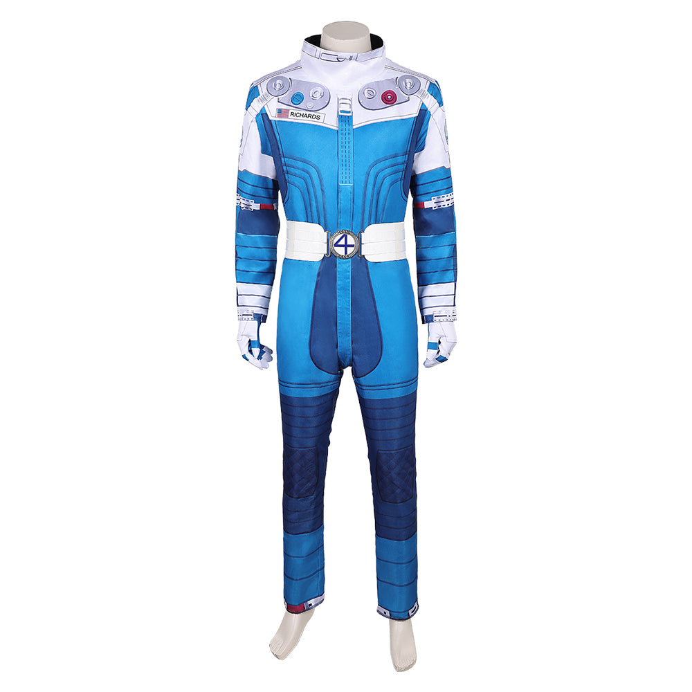 Human Torch Weiß Blau Kostüm The Fantastic Four: First Steps (2025) Sue Storm Astronaut Kostüm
