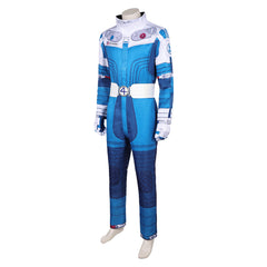 Human Torch Weiß Blau Kostüm The Fantastic Four: First Steps (2025) Sue Storm Astronaut Kostüm