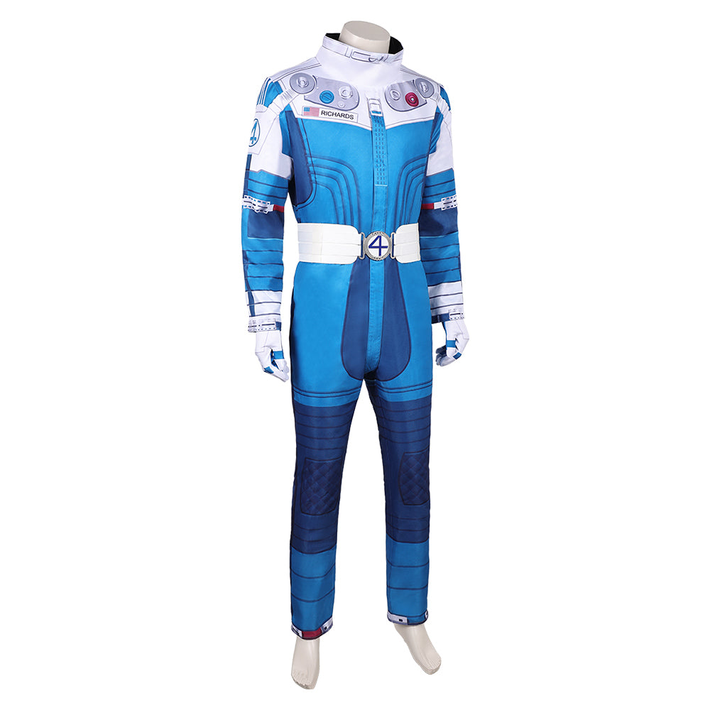 Human Torch Weiß Blau Kostüm The Fantastic Four: First Steps (2025) Sue Storm Astronaut Kostüm