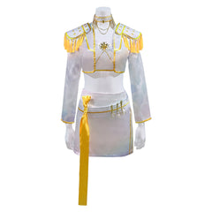 Huntrix Golden Mira weiß KPOP Demon Hunters Mira Kostüm Set