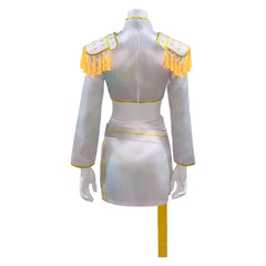 Huntrix Golden Mira weiß KPOP Demon Hunters Mira Kostüm Set