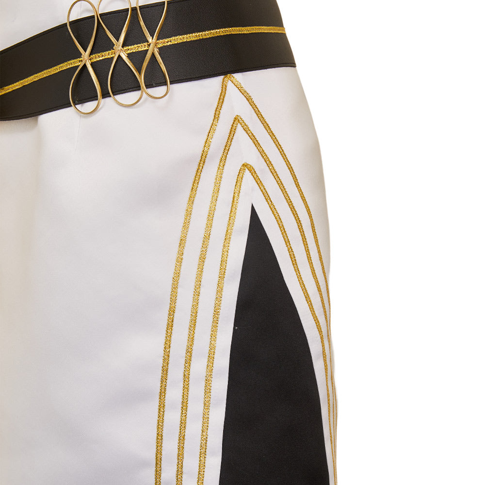 Huntrix Mira Golden schwarz Kostüm Kpop Demon Hunters Mira Cosplay Outfits