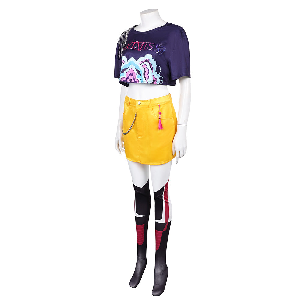 Huntrix Mira Kostüm Erwachsene Kpop Demon Hunters Mira Cosplay Outfits