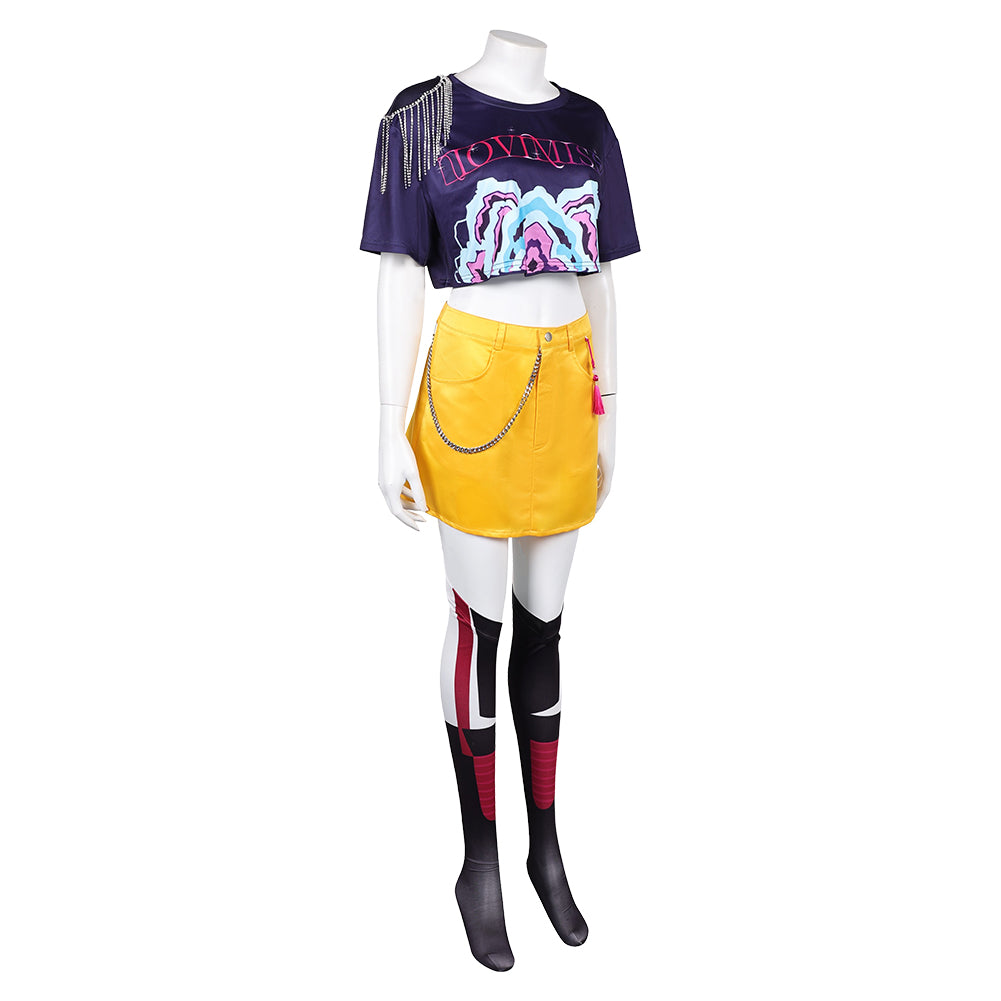 Huntrix Mira Kostüm Erwachsene Kpop Demon Hunters Mira Cosplay Outfits
