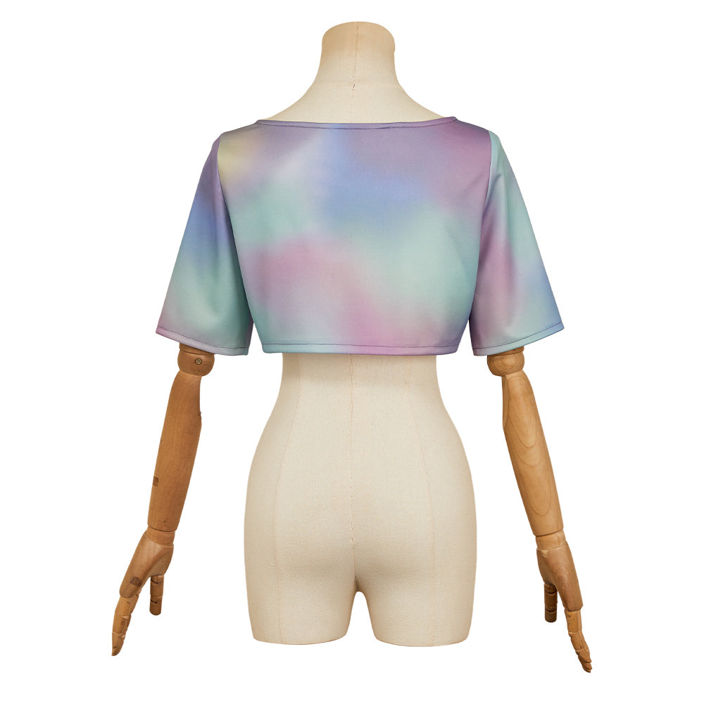 Huntrix Rumi gedruckt Shirt Kpop Demon Hunters Rumi Cosplay Outfits
