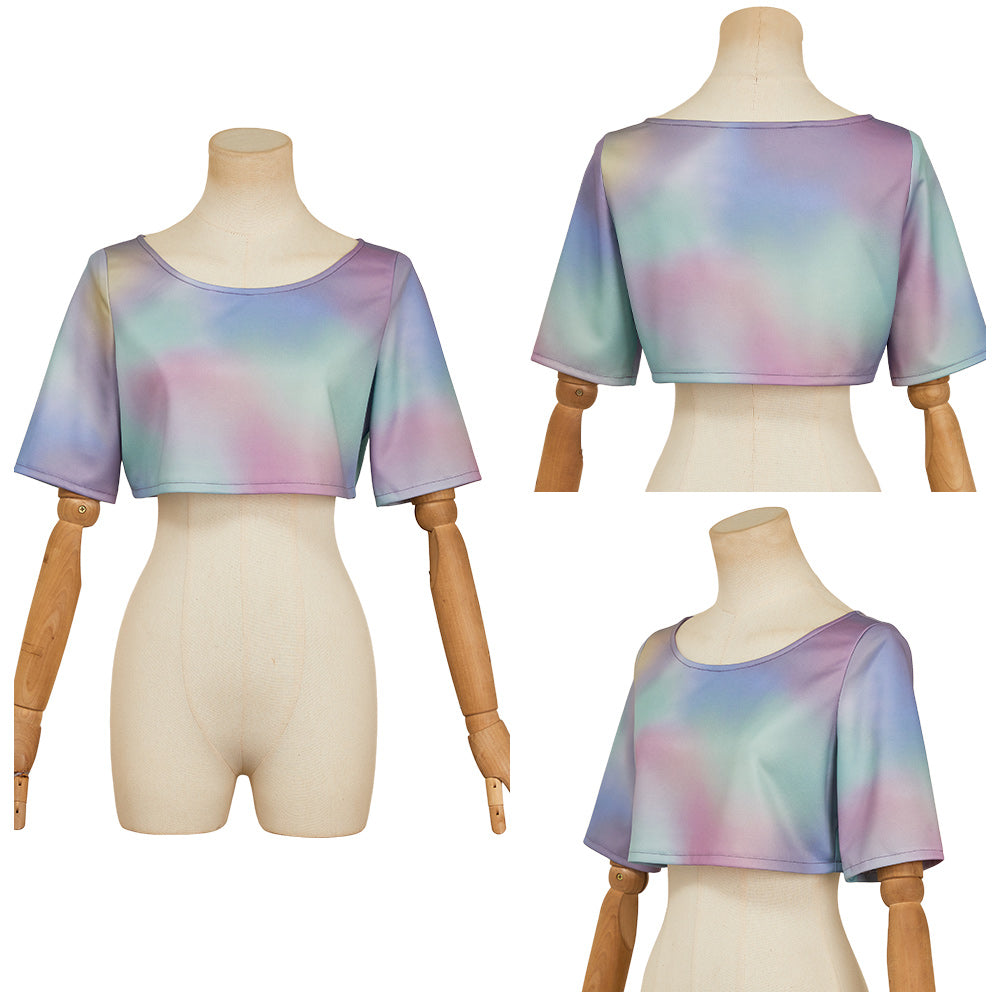 Huntrix Rumi gedruckt Shirt Kpop Demon Hunters Rumi Cosplay Outfits
