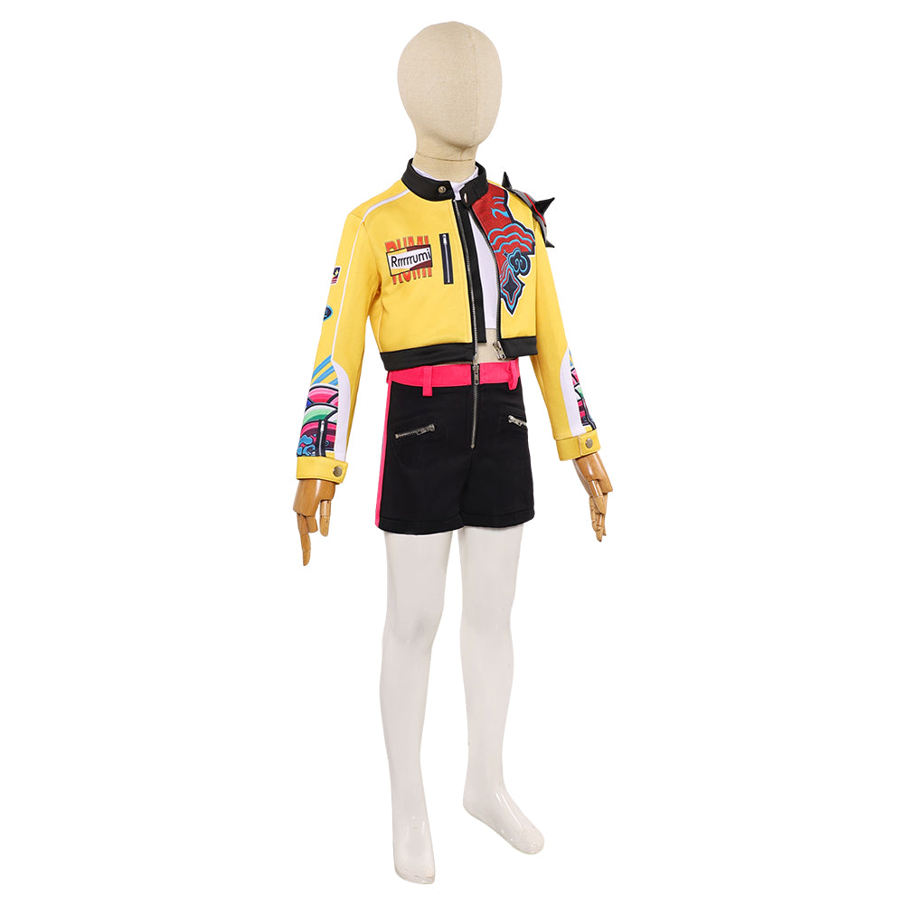 Huntrix Rumi Kinder K-Pop: Demon Hunters Rumi gelb Cosplay Outfits