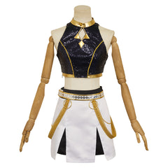 Huntrix Zoey Golden schwarz Kostüm Kpop Demon Hunters Mira Cosplay Outfits